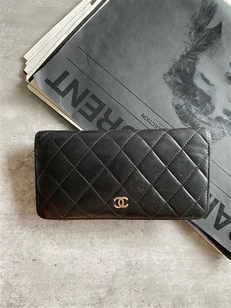 chanel classic wallet beige|authentic Chanel lambskin wallet.